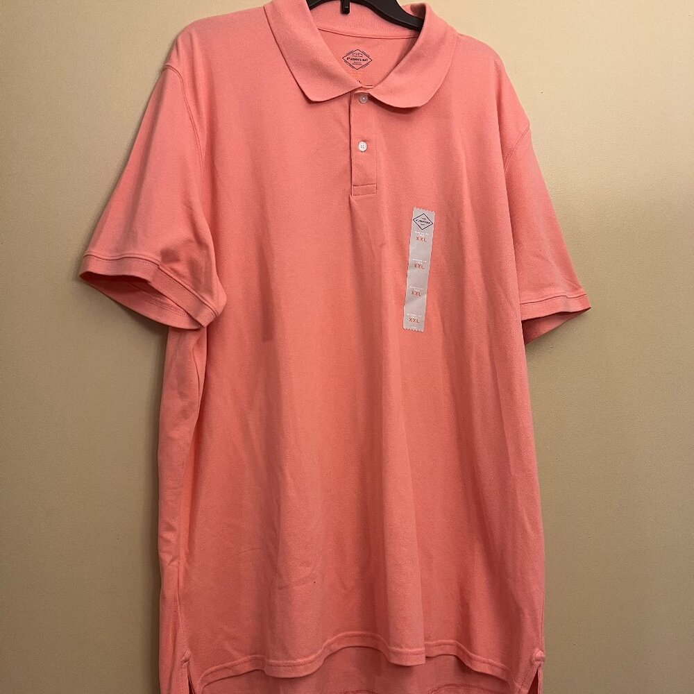 St. John's Bay Premium stretch Mens classic Fit short sleeve polo shirt, SZ XXL
